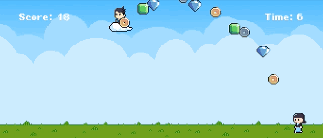 大富翁接錢幣 遊戲示意圖